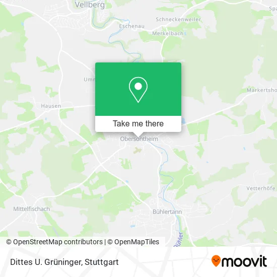 Карта Dittes U. Grüninger