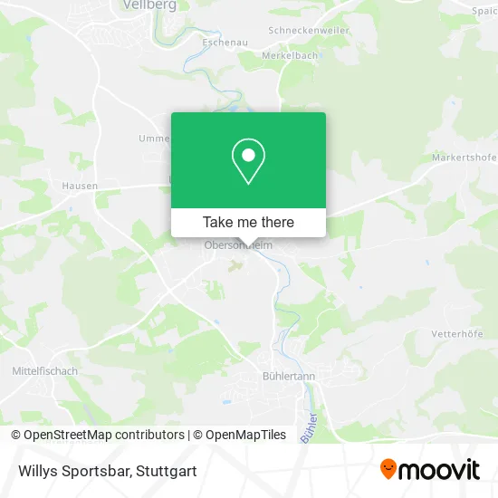 Карта Willys Sportsbar