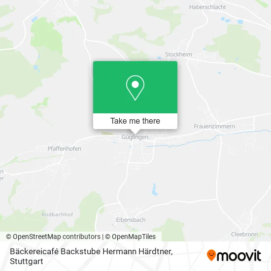 Карта Bäckereicafé Backstube Hermann Härdtner