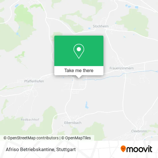 Карта Afriso Betriebskantine