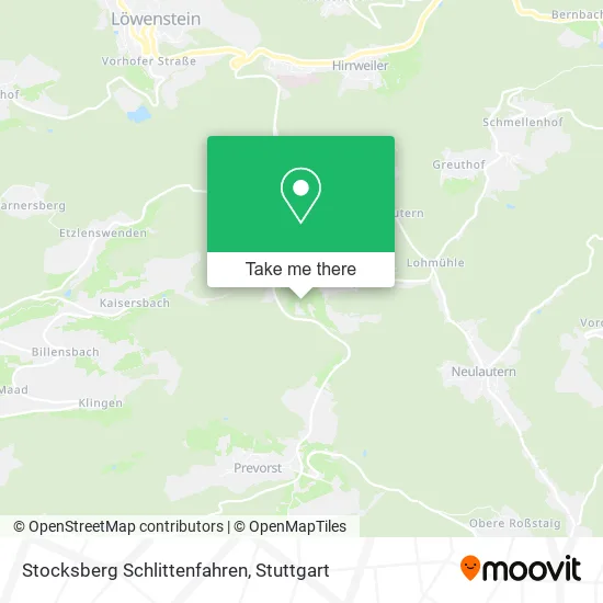 Карта Stocksberg Schlittenfahren