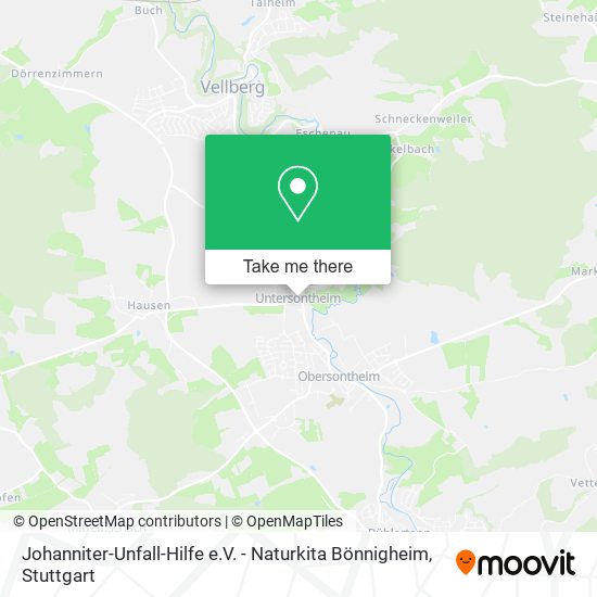 Johanniter-Unfall-Hilfe e.V. - Naturkita Bönnigheim map