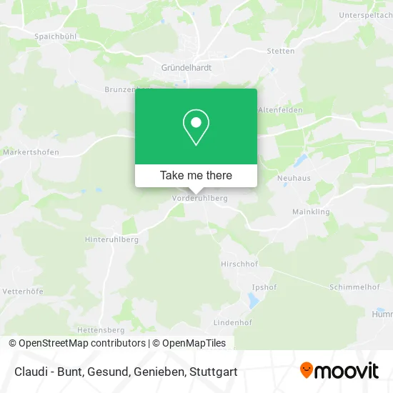 Карта Claudi - Bunt, Gesund, Genieben