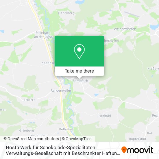Hosta Werk für Schokolade-Spezialitäten Verwaltungs-Gesellschaft mit Beschränkter Haftung map