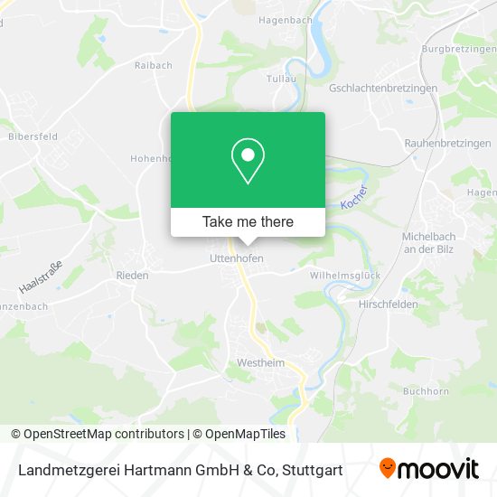 Landmetzgerei Hartmann GmbH & Co map