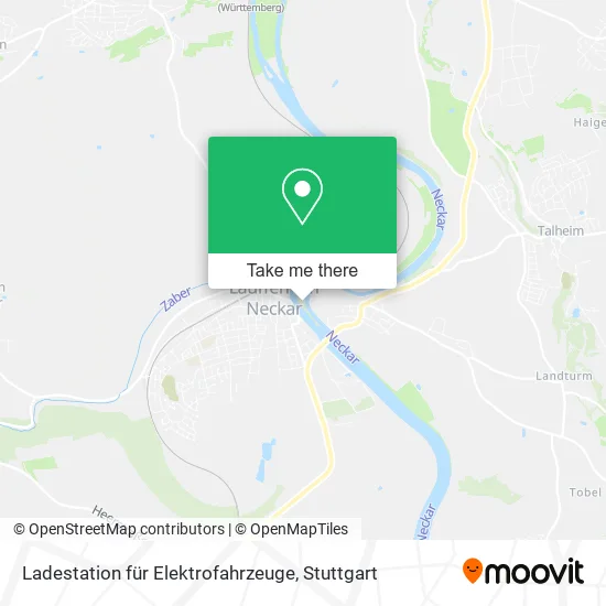 Карта Ladestation für Elektrofahrzeuge