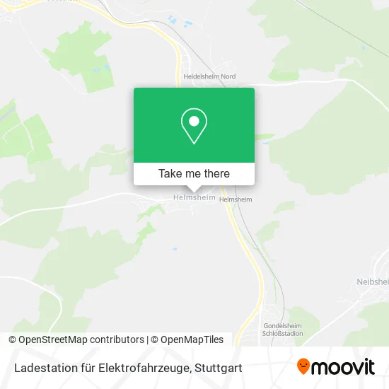 Карта Ladestation für Elektrofahrzeuge