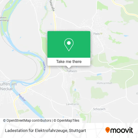 Карта Ladestation für Elektrofahrzeuge