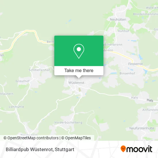 Карта Billiardpub Wüstenrot