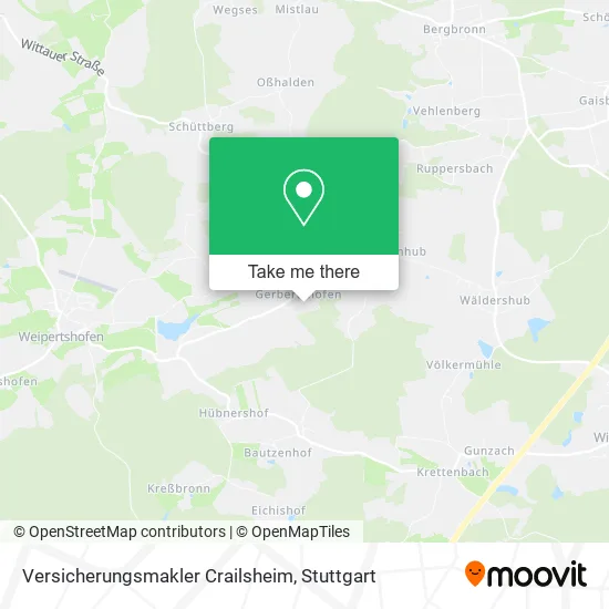 Карта Versicherungsmakler Crailsheim
