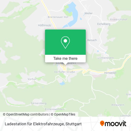 Ladestation für Elektrofahrzeuge map