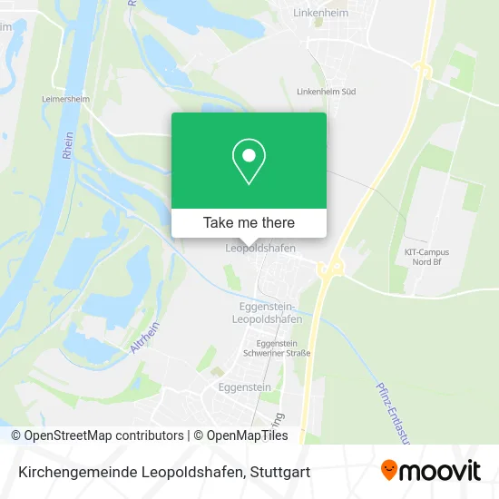 Карта Kirchengemeinde Leopoldshafen