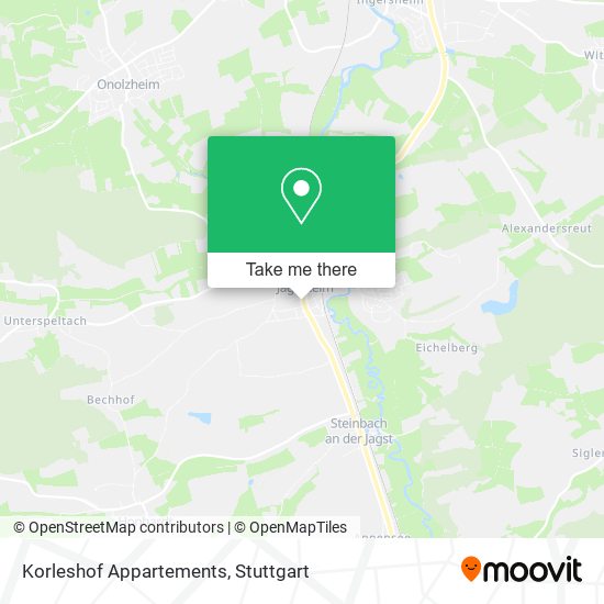 Korleshof Appartements map