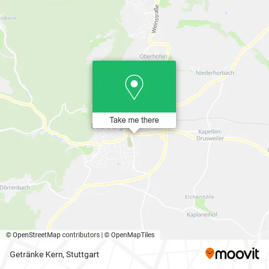 Карта Getränke Kern