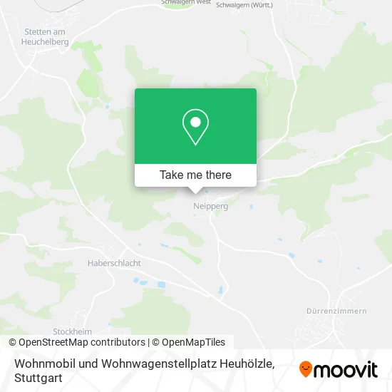 Карта Wohnmobil und Wohnwagenstellplatz Heuhölzle