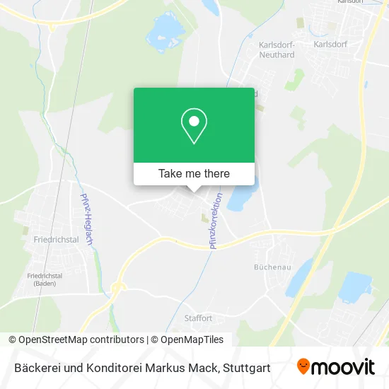 Bäckerei und Konditorei Markus Mack map