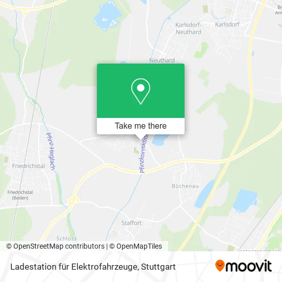 Карта Ladestation für Elektrofahrzeuge