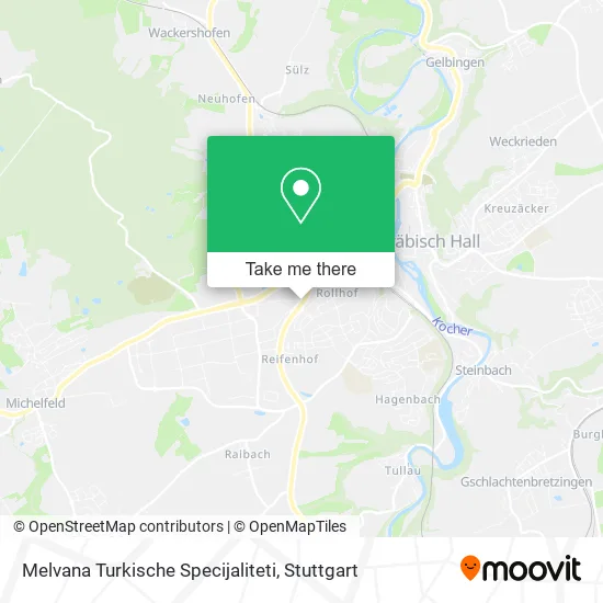 Карта Melvana Turkische Specijaliteti