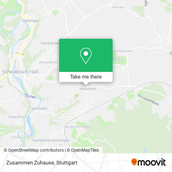 Карта Zusammen Zuhause