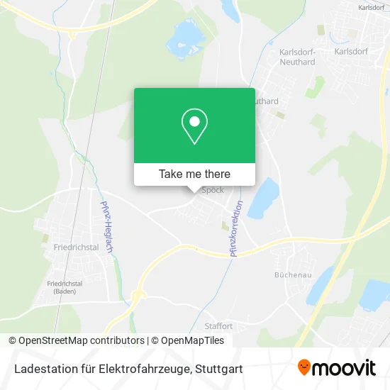 Карта Ladestation für Elektrofahrzeuge