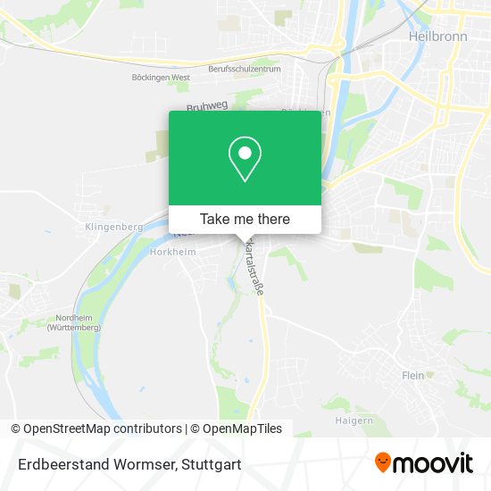 Erdbeerstand Wormser map