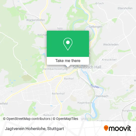 Карта Jagtverein Hohenlohe