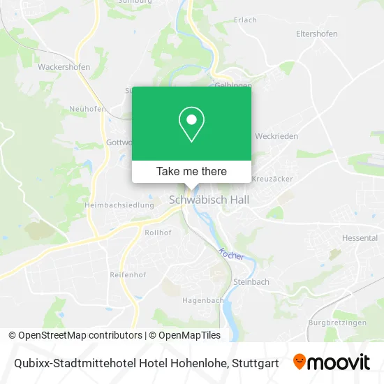 Карта Qubixx-Stadtmittehotel Hotel Hohenlohe