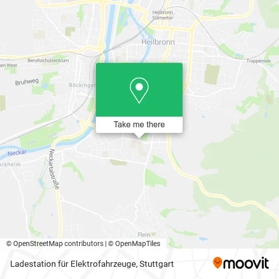 Карта Ladestation für Elektrofahrzeuge