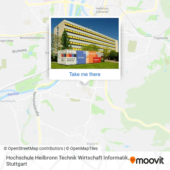 Карта Hochschule Heilbronn Technik Wirtschaft Informatik