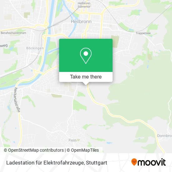 Карта Ladestation für Elektrofahrzeuge