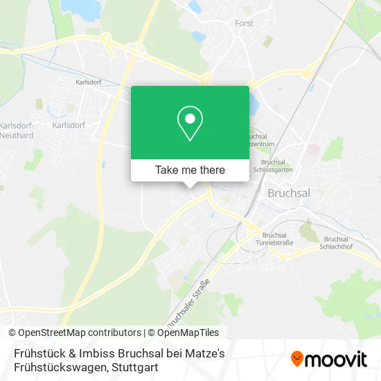 Карта Frühstück & Imbiss Bruchsal bei Matze's Frühstückswagen