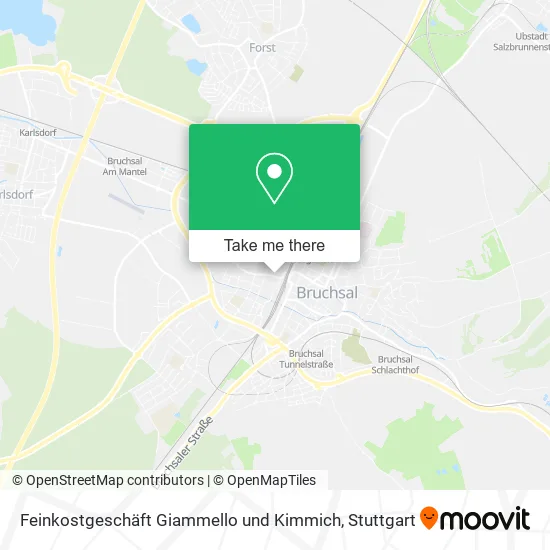 Карта Feinkostgeschäft Giammello und Kimmich