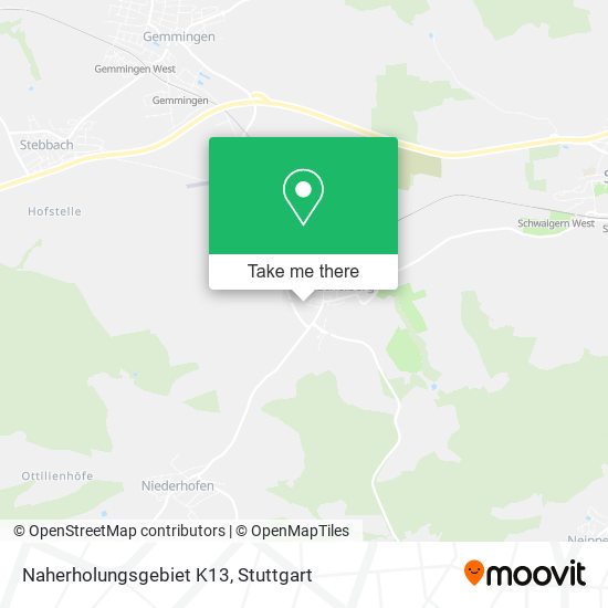 Naherholungsgebiet K13 map