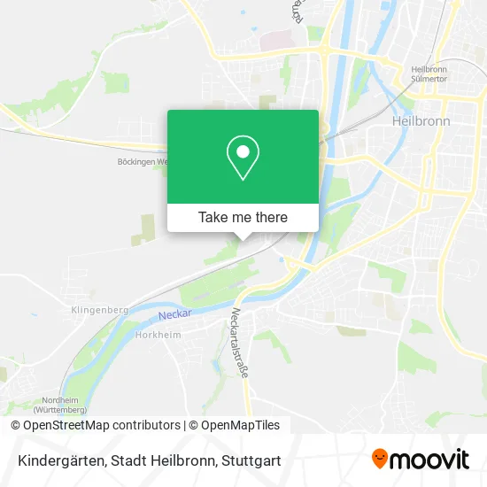Карта Kindergärten, Stadt Heilbronn