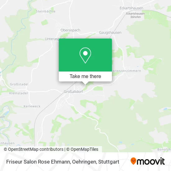 Карта Friseur Salon Rose Ehmann, Oehringen