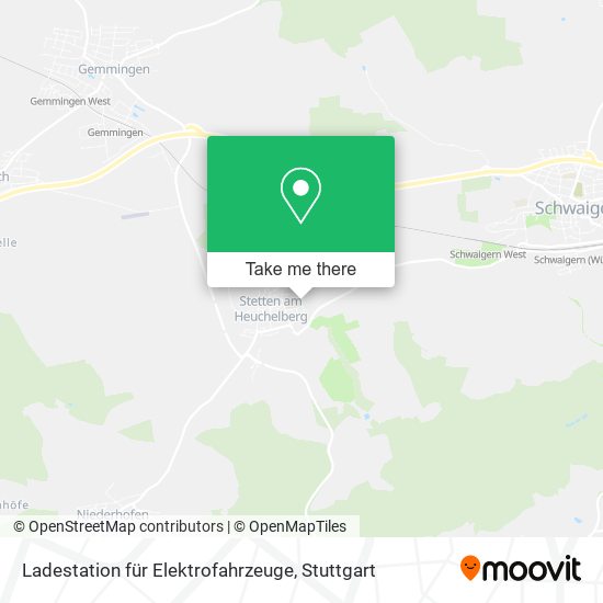 Ladestation für Elektrofahrzeuge map