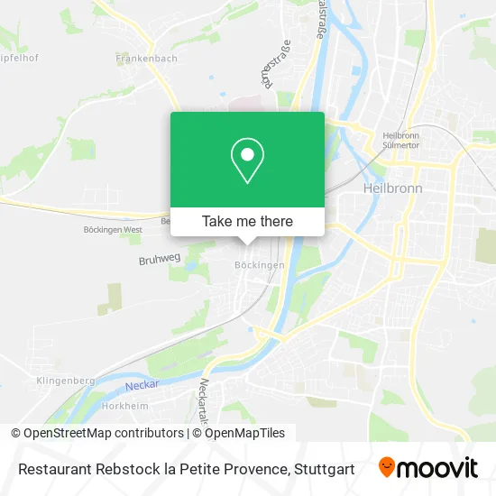 Карта Restaurant Rebstock la Petite Provence