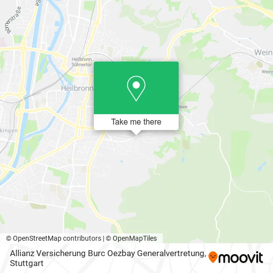 Карта Allianz Versicherung Burc Oezbay Generalvertretung