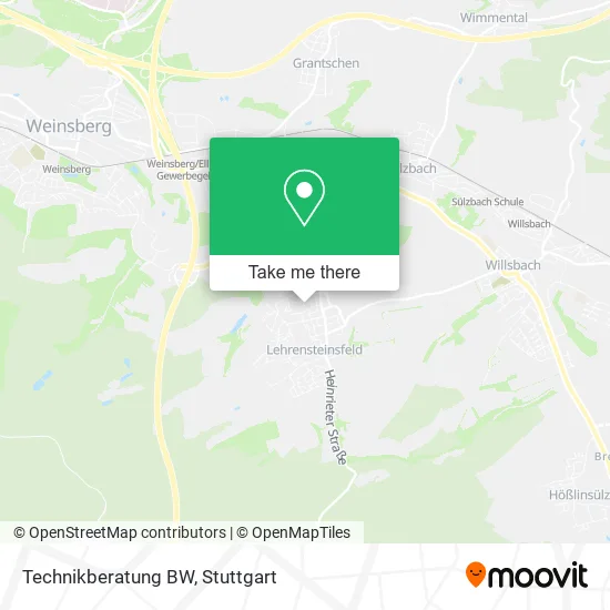 Карта Technikberatung BW