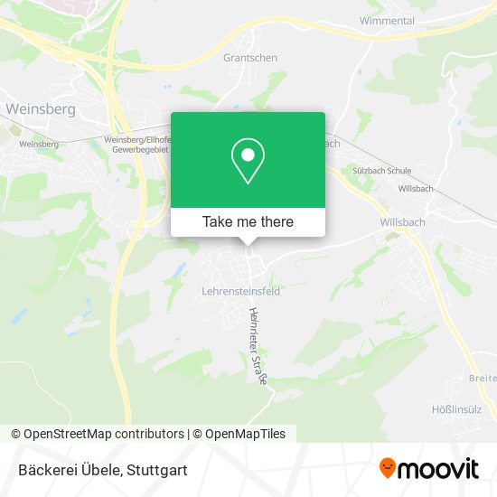 Bäckerei Übele map