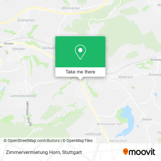 Карта Zimmervermietung Horn