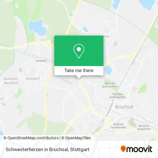 Карта Schwesterherzen in Bruchsal