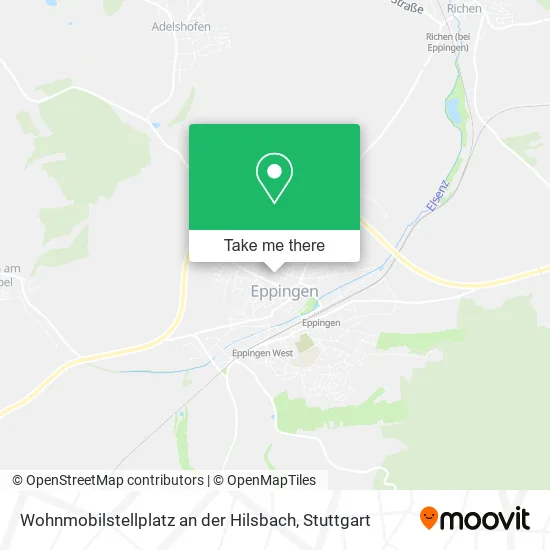 Карта Wohnmobilstellplatz an der Hilsbach