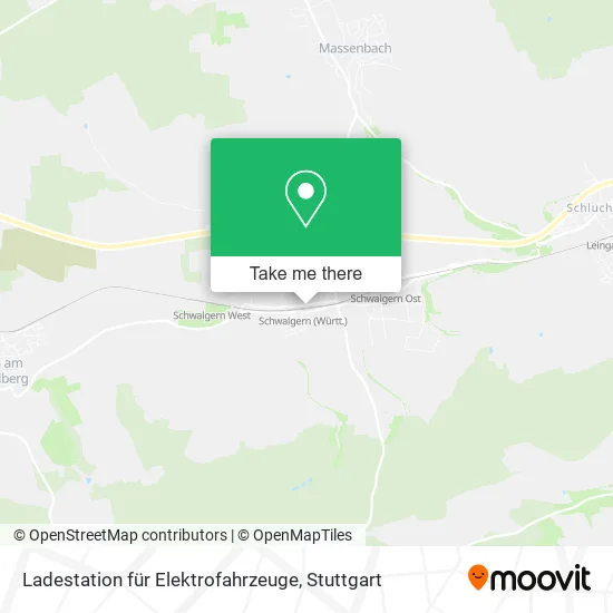 Карта Ladestation für Elektrofahrzeuge