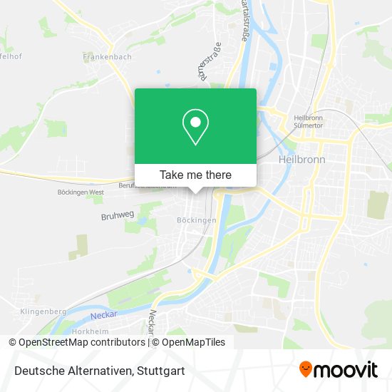 Deutsche Alternativen map