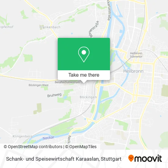 Карта Schank- und Speisewirtschaft Karaaslan