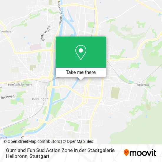 Карта Gum and Fun Süd Action Zone in der Stadtgalerie Heilbronn