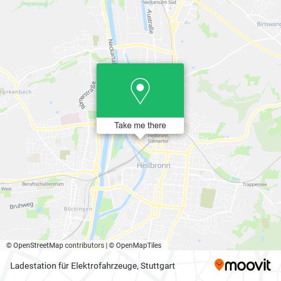 Ladestation für Elektrofahrzeuge map