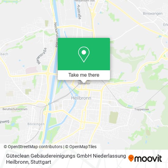 Карта Güteclean Gebäudereinigungs GmbH Niederlassung Heilbronn