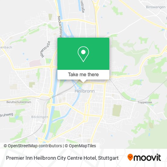 Premier Inn Heilbronn City Centre Hotel map